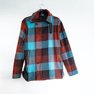 Plaid Mens Coat